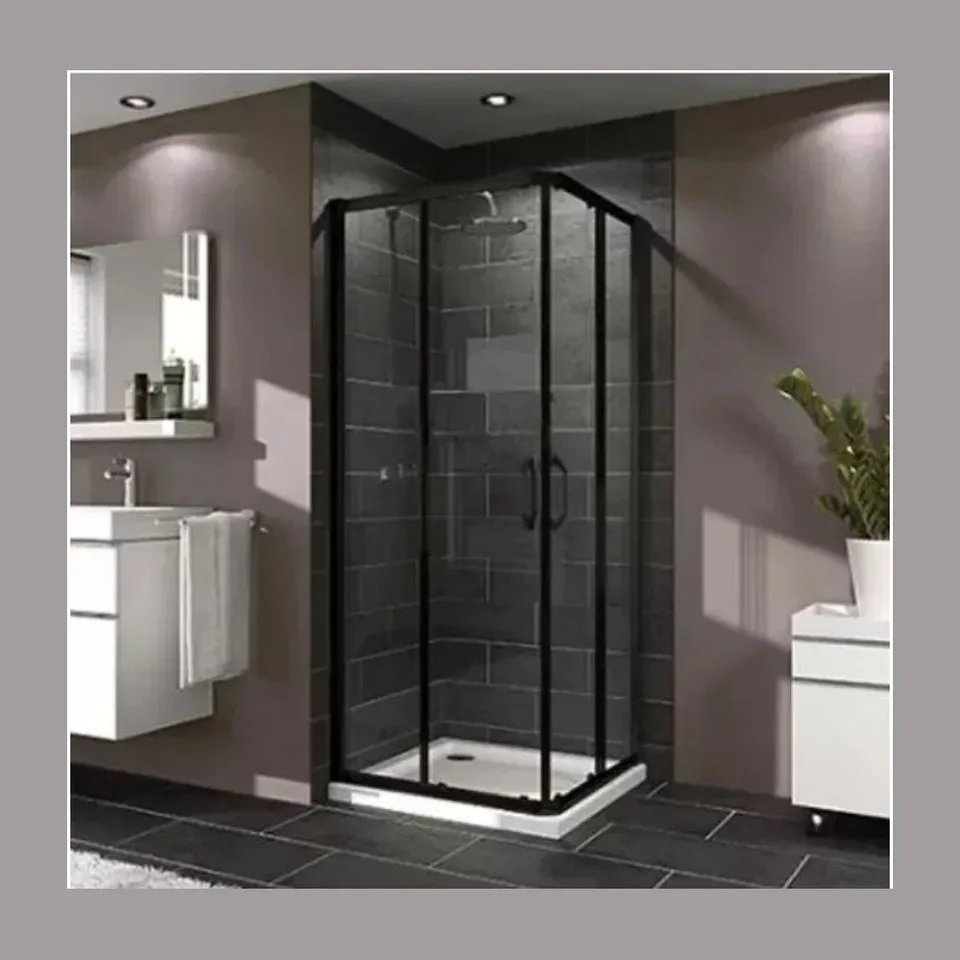 Tuš kabina Hüppe X1 crna 90x90 četvrtasta h=200