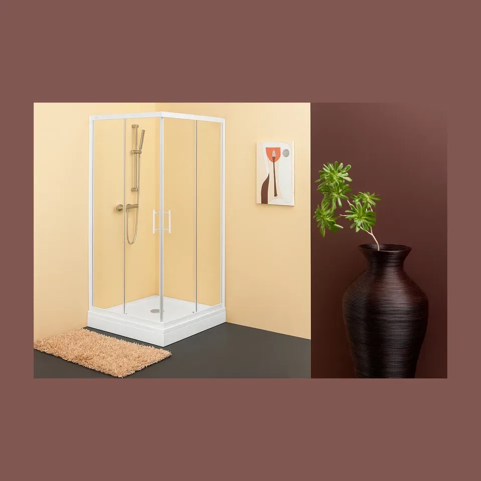 Tuš kabina Kolpa San Sq Line bela 90x90 cm