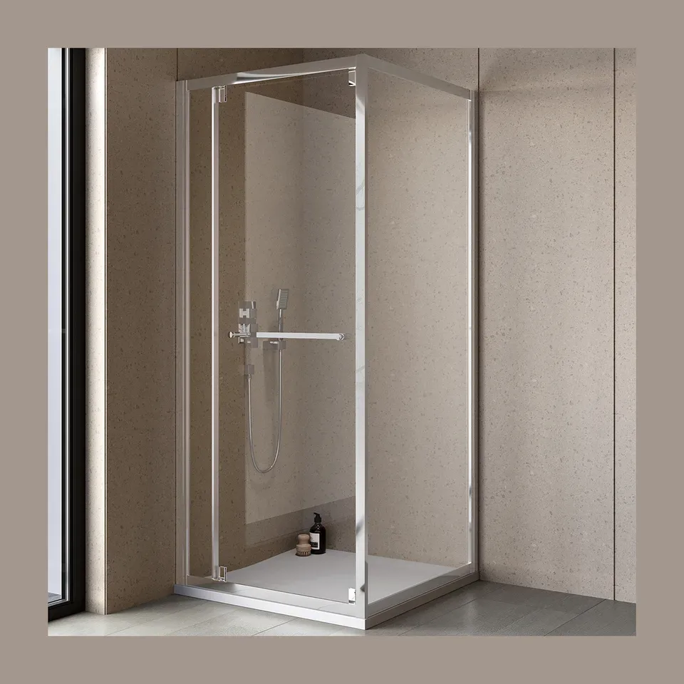Tuš kabina Kolpa San Stellar srebrna DW 90X90-UNI SBR/1, h 200 cm