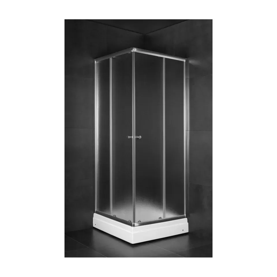 Tuš kabina Minotti 80x80x185 cm, kvadratna, bez kade, 4 mm JL4180