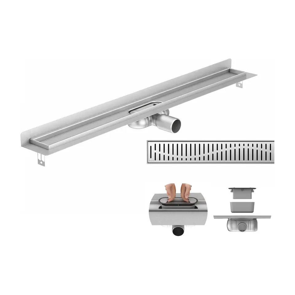 Tuš kanalica ACO ShowerDrain C hrom 585 mm, Classic Wave