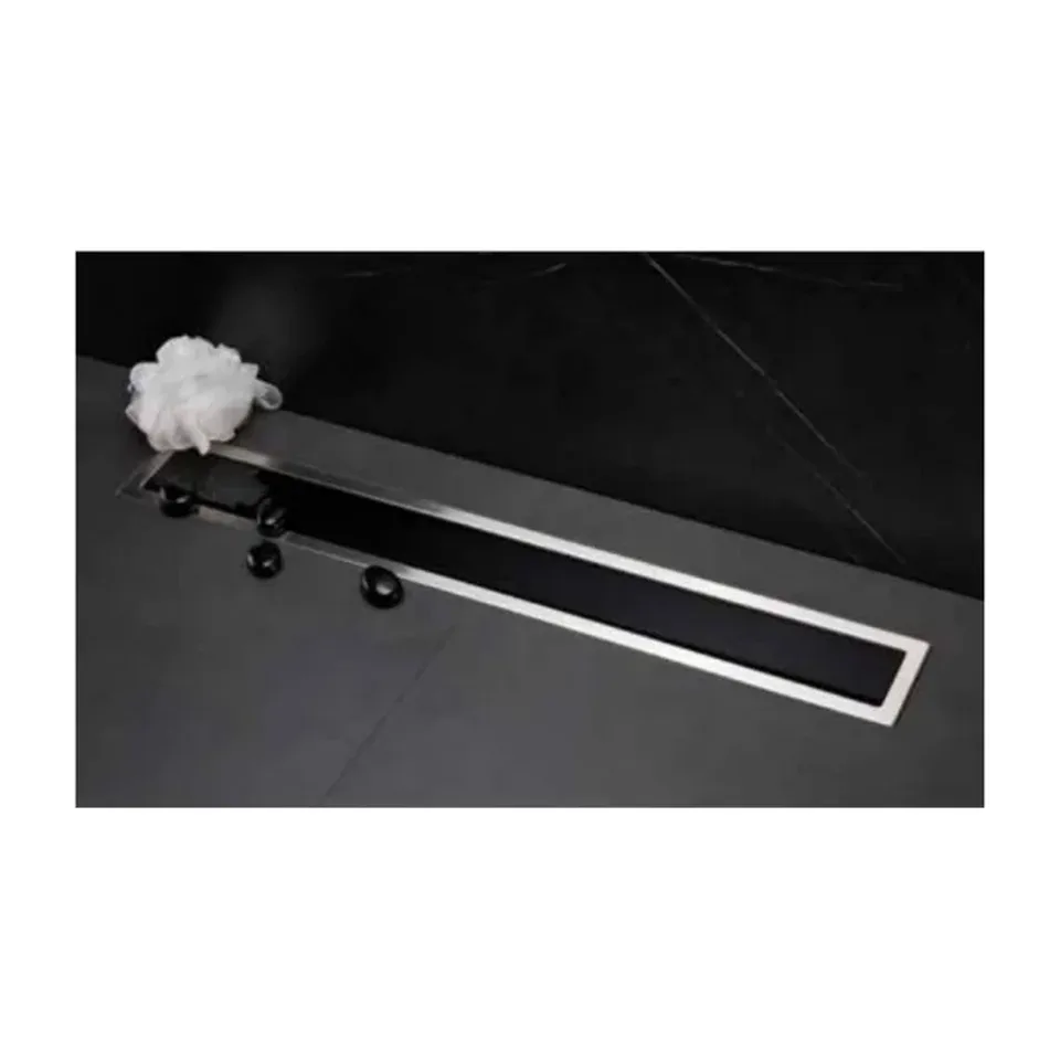 Tuš kanalica Peštan Confluo Premium Line Glass crno staklo 750 mm