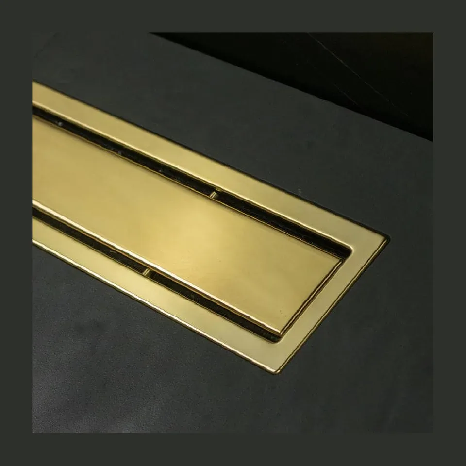 Tuš kanalica Peštan Confluo Premium Line zlato 850 mm