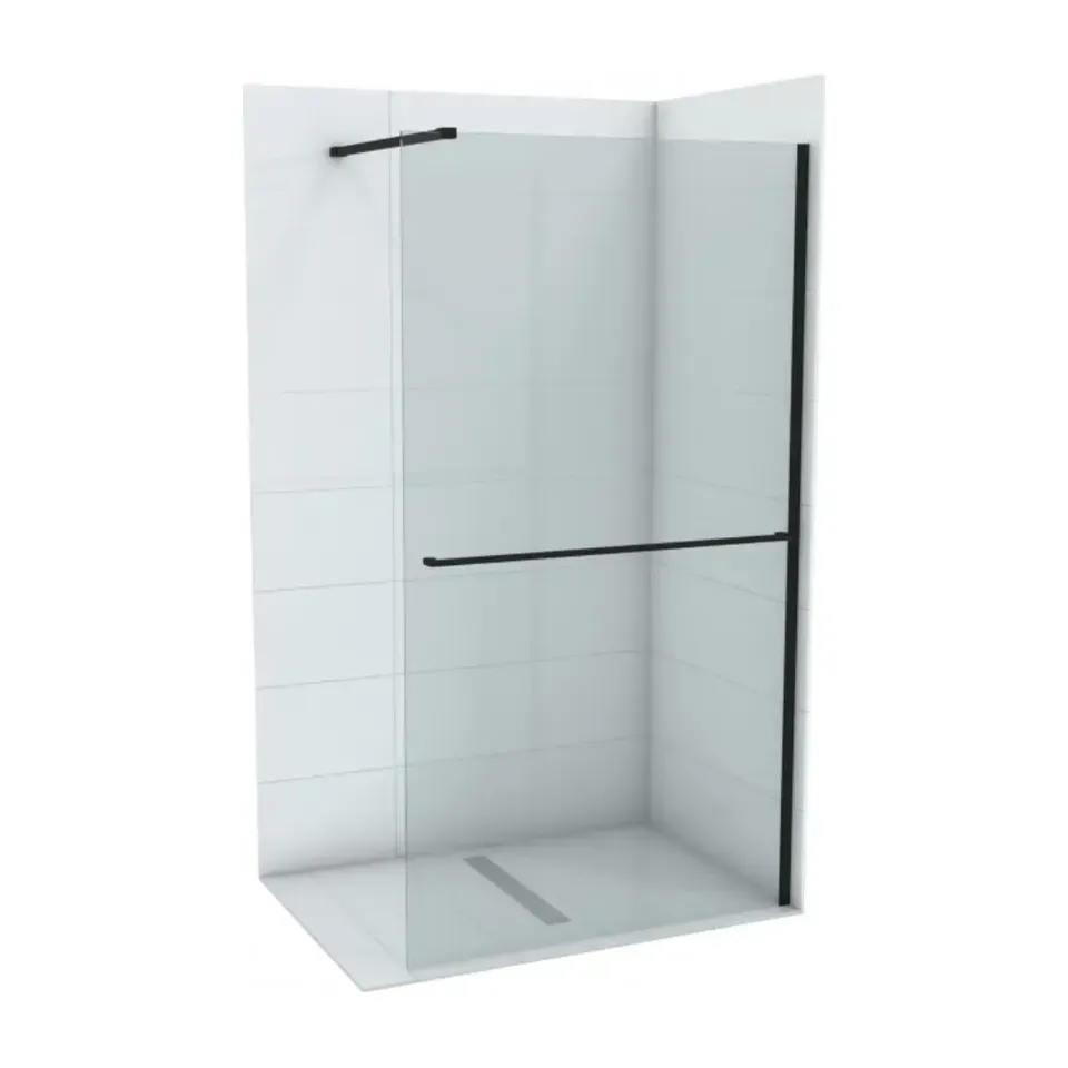 Tuš paravan Minotti Concept crna mat 80x200 cm, 8 mm