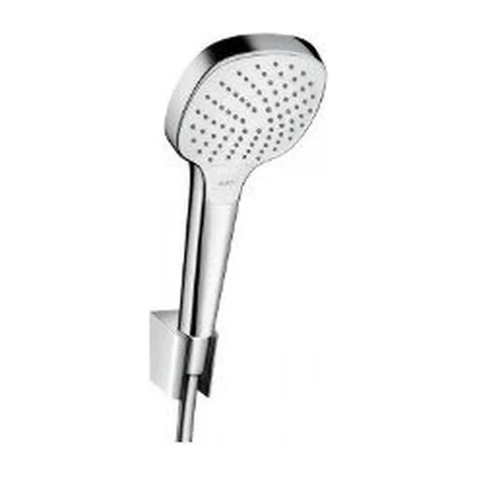 Tuš ručica sa držačem i crevom Hansgrohe Croma Select E 110 400 bela / hrom crevo 160 cm