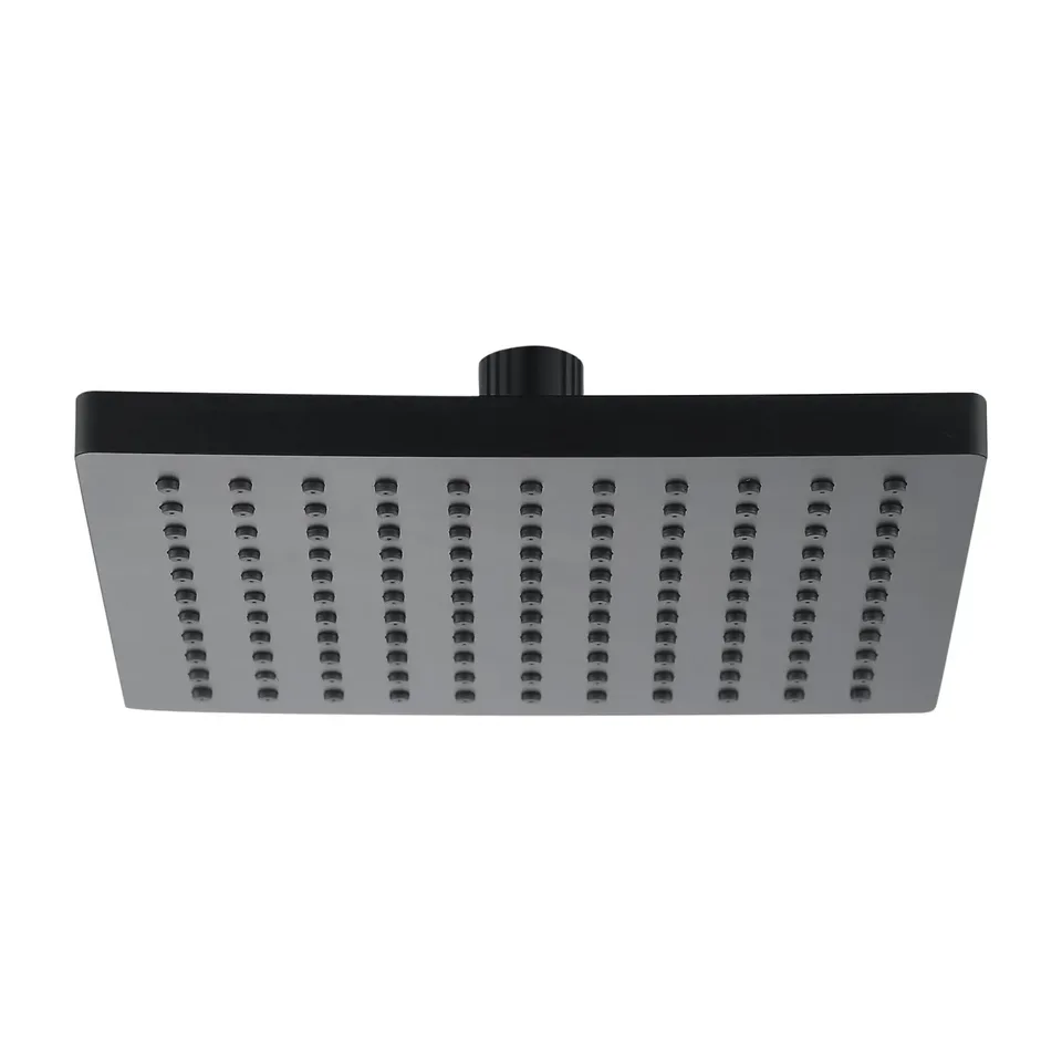 Tuš ruža Herz SQ Black crna 200x200 mm