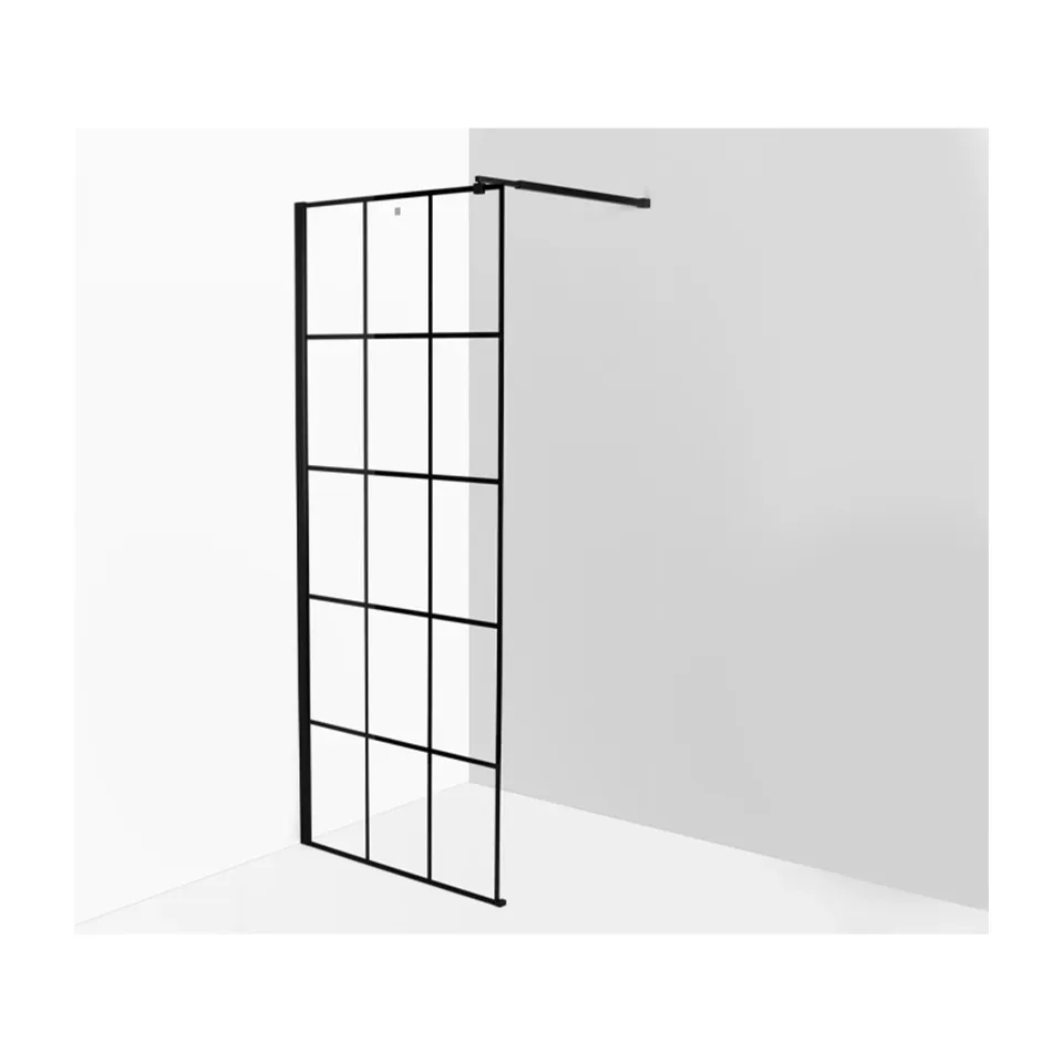 Tuš stena Linni Elegance crna 80x200 cm