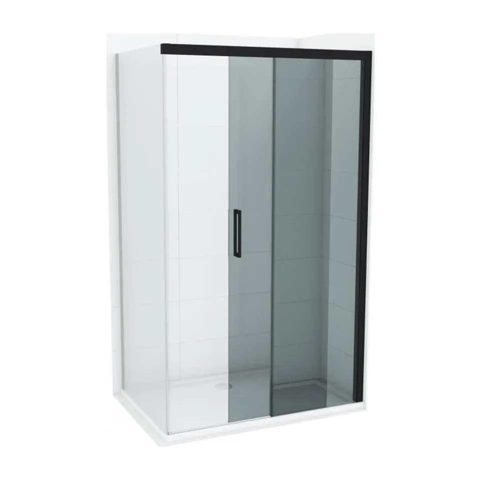 Tuš vrata Copen Alpha Black crna 120x200 cm 8 mm