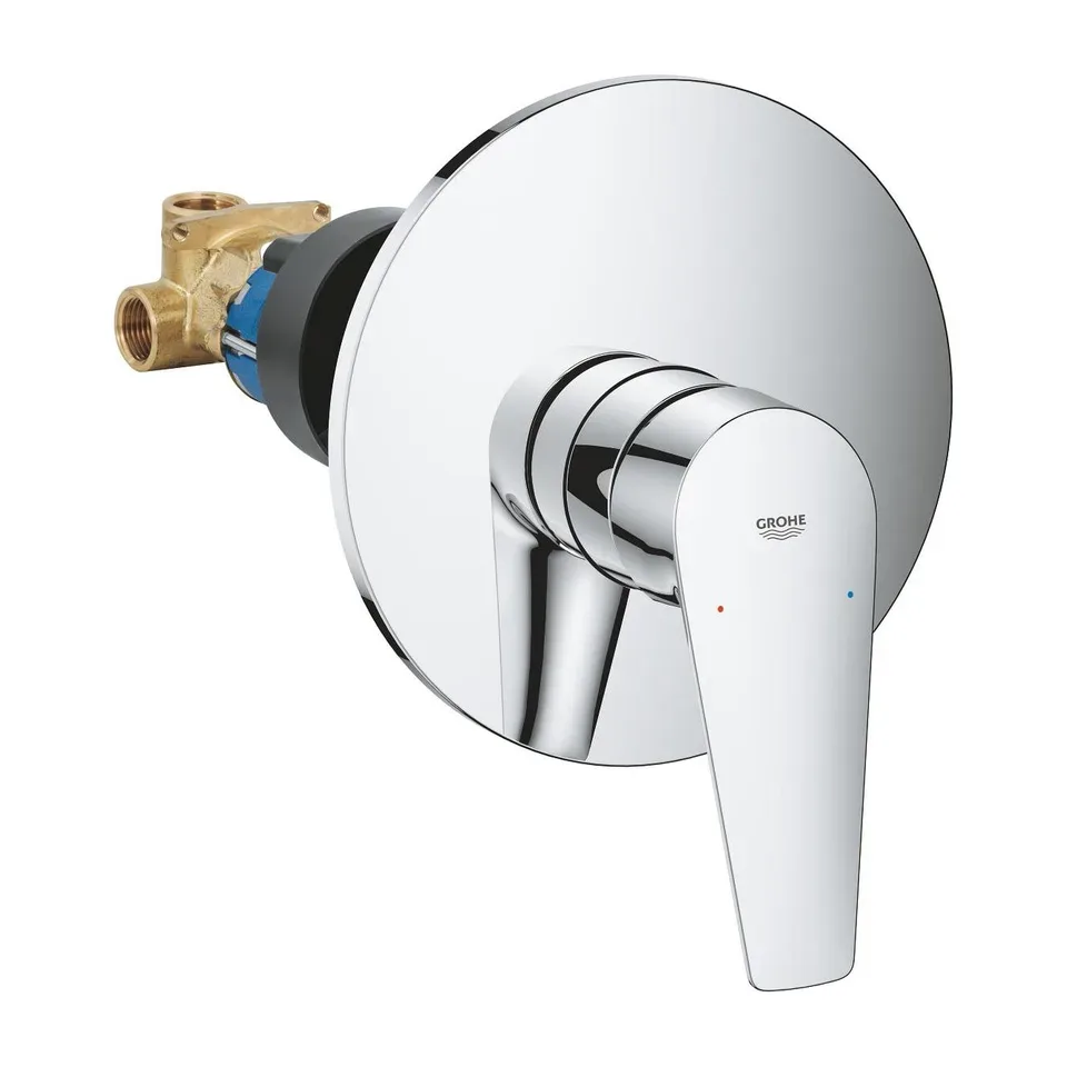 Ugradna baterija Grohe BauEdge 001 hrom bez prebacivača, sa ugradnim delom
