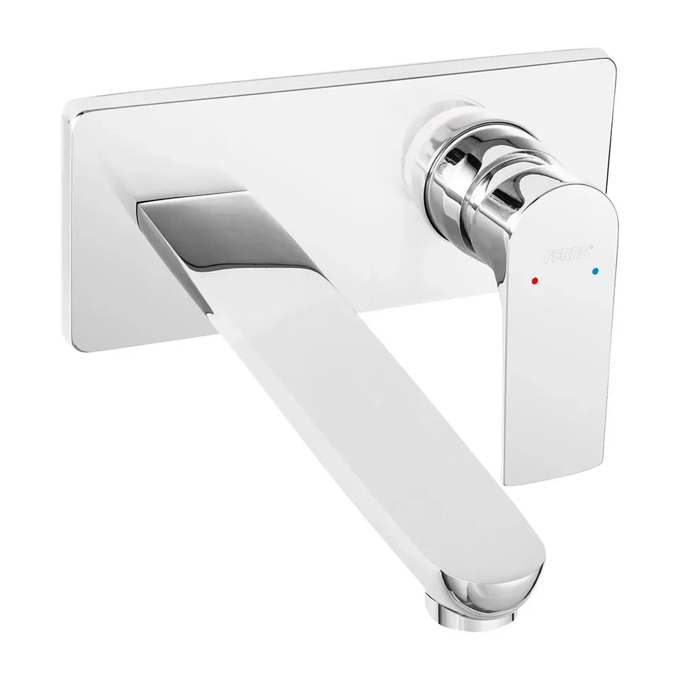 Ugradna baterija za lavabo Ferro Algeo Square hrom izliv 22 cm