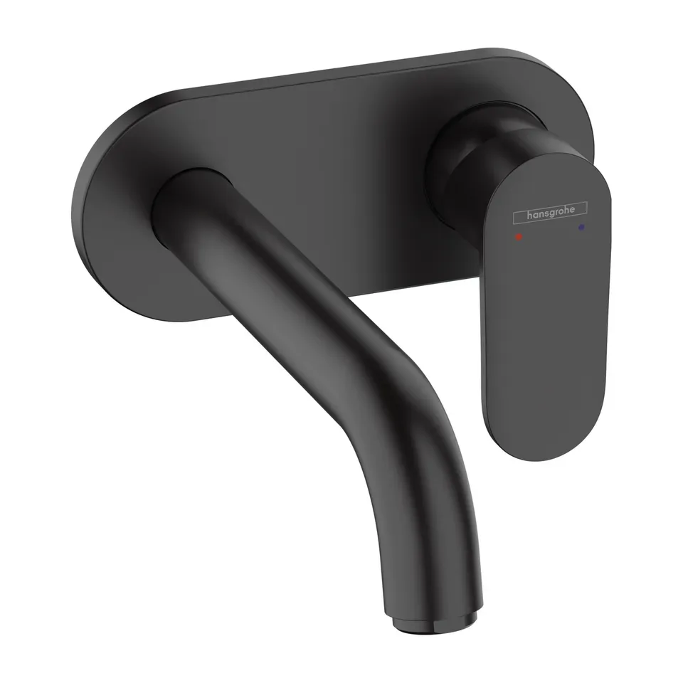 Ugradna baterija za lavabo Hansgrohe Vernis Blend 670 mat crna izliv 207 mm