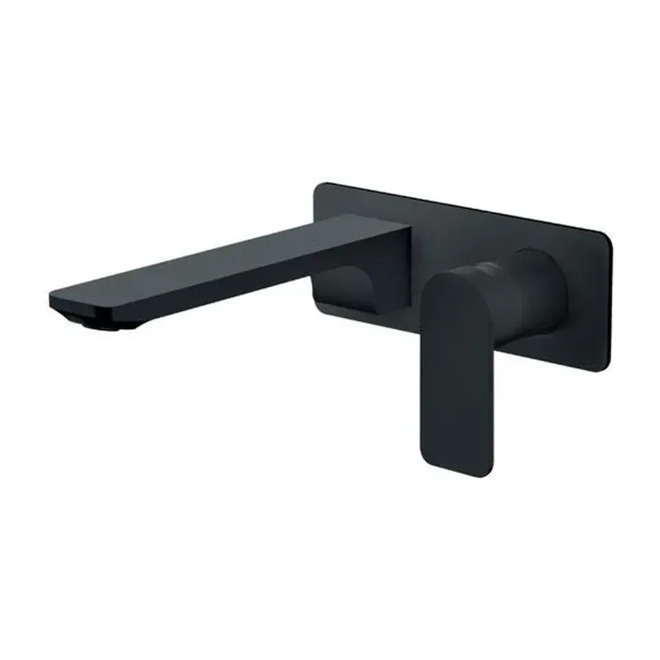Ugradna baterija za lavabo Rosan S2 Black crna mat uzidna