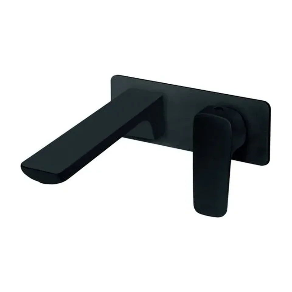 Ugradna baterija za lavabo Stolz Black crna sa izlivom