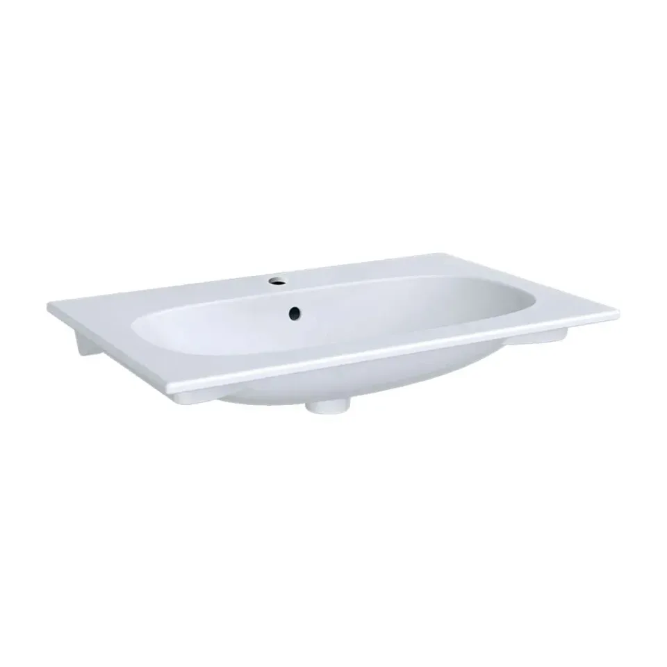Ugradni lavabo Geberit Acanto bela sjaj 75x48 cm
