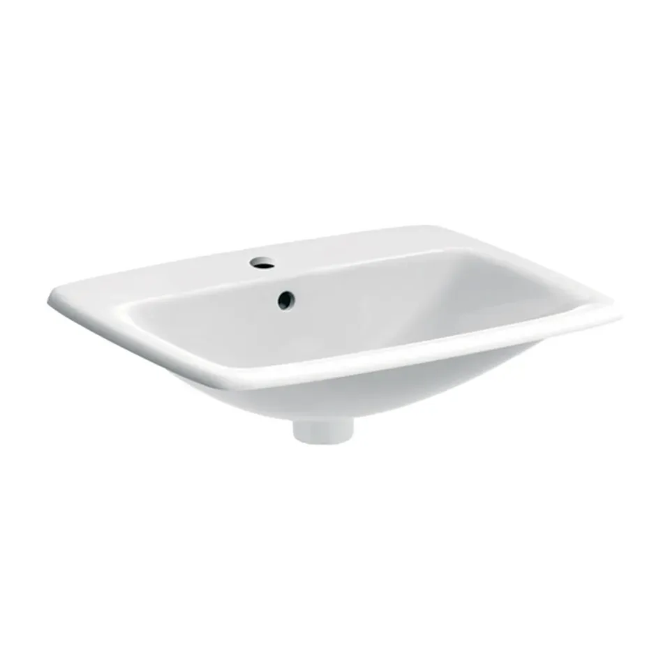 Ugradni lavabo Geberit Selnova Square bela sjaj 55x45 cm