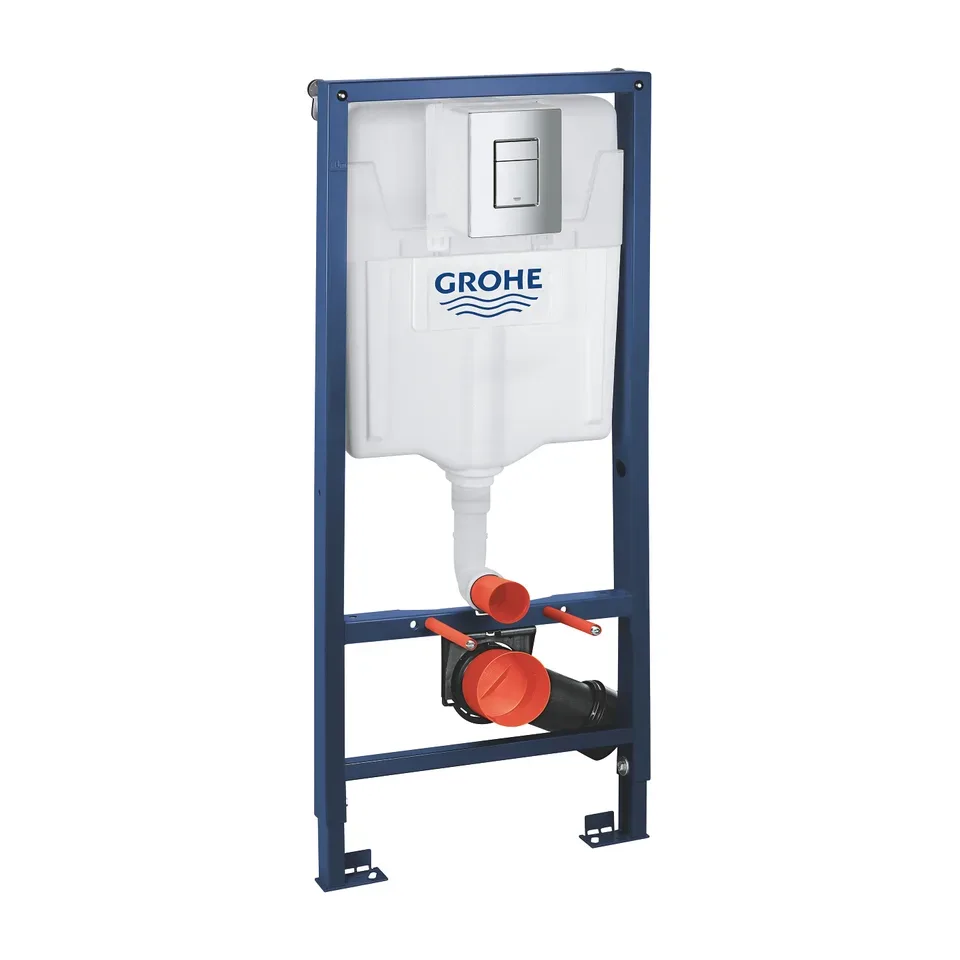 Ugradni vodokotlić set Grohe Rapid SL hrom kocka taster