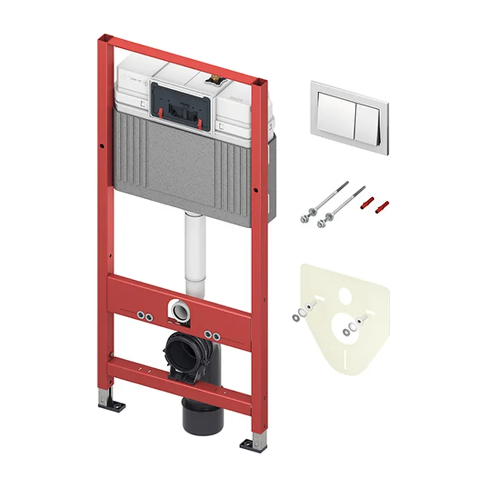Ugradni vodokotlić TECE base hrom 1120 mm
