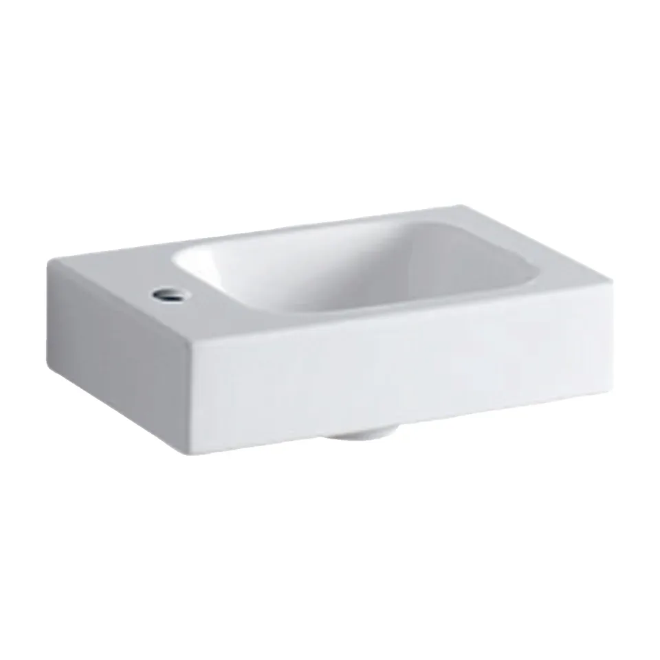 Umivaonik Geberit iCon bela 38x28 cm, slavina levo