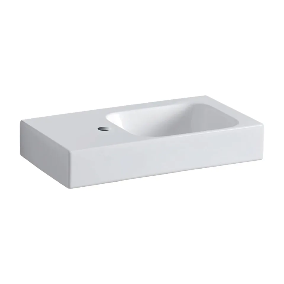 Umivaonik Geberit iCon bela 53x31 cm, slavina levo