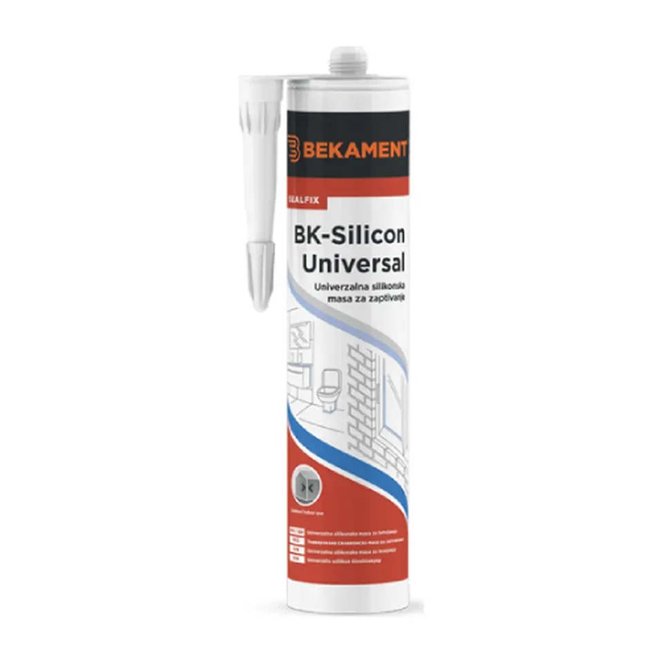 Univerzalni silikon Bekament Silicone Universal bela