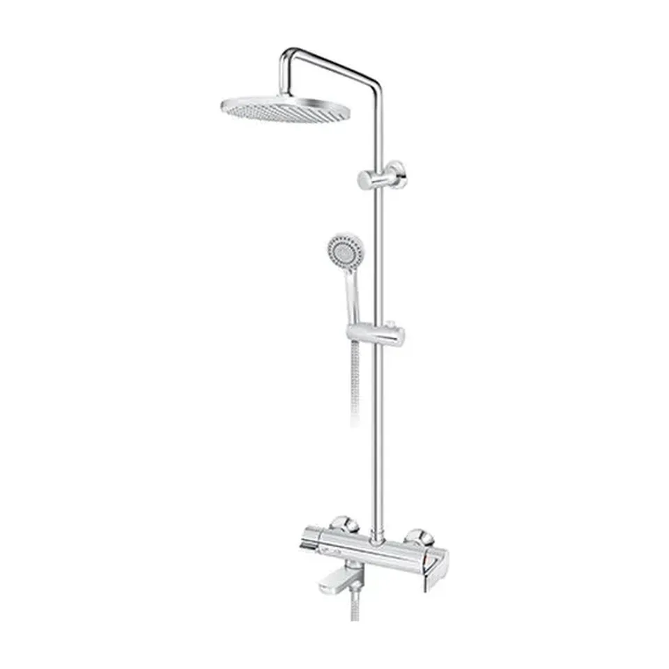Usponski tuš sa baterijom Rosan B/2 hrom 220 mm