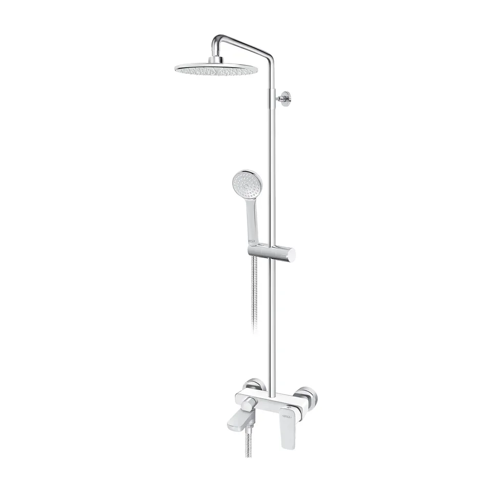 Usponski tuš sa baterijom Rosan Stolz bela D.220mm