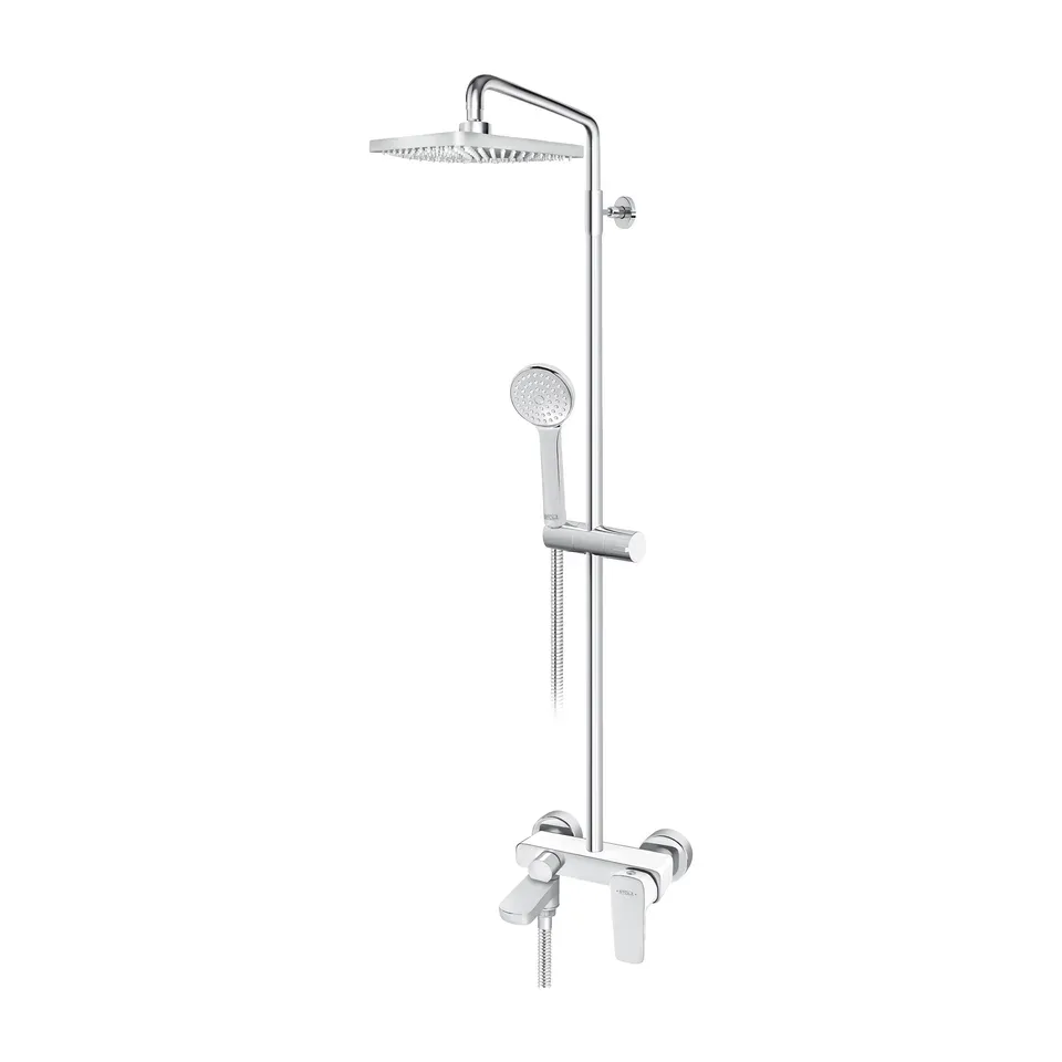 Usponski tuš sa baterijom Rosan Stolz White Edition bela 250x250mm