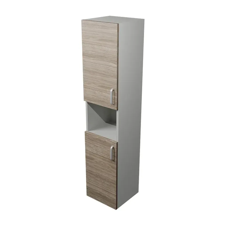 Vertikala za kupatilo Kolpa san Evelin siva / hrast 37x170x34,6 cm