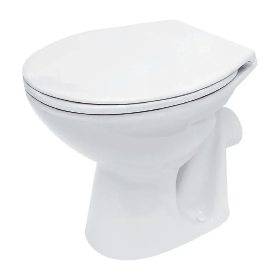 Wc šolja Cersanit President bela podna, baltik odvod, 49,5x35,5x39,5 cm