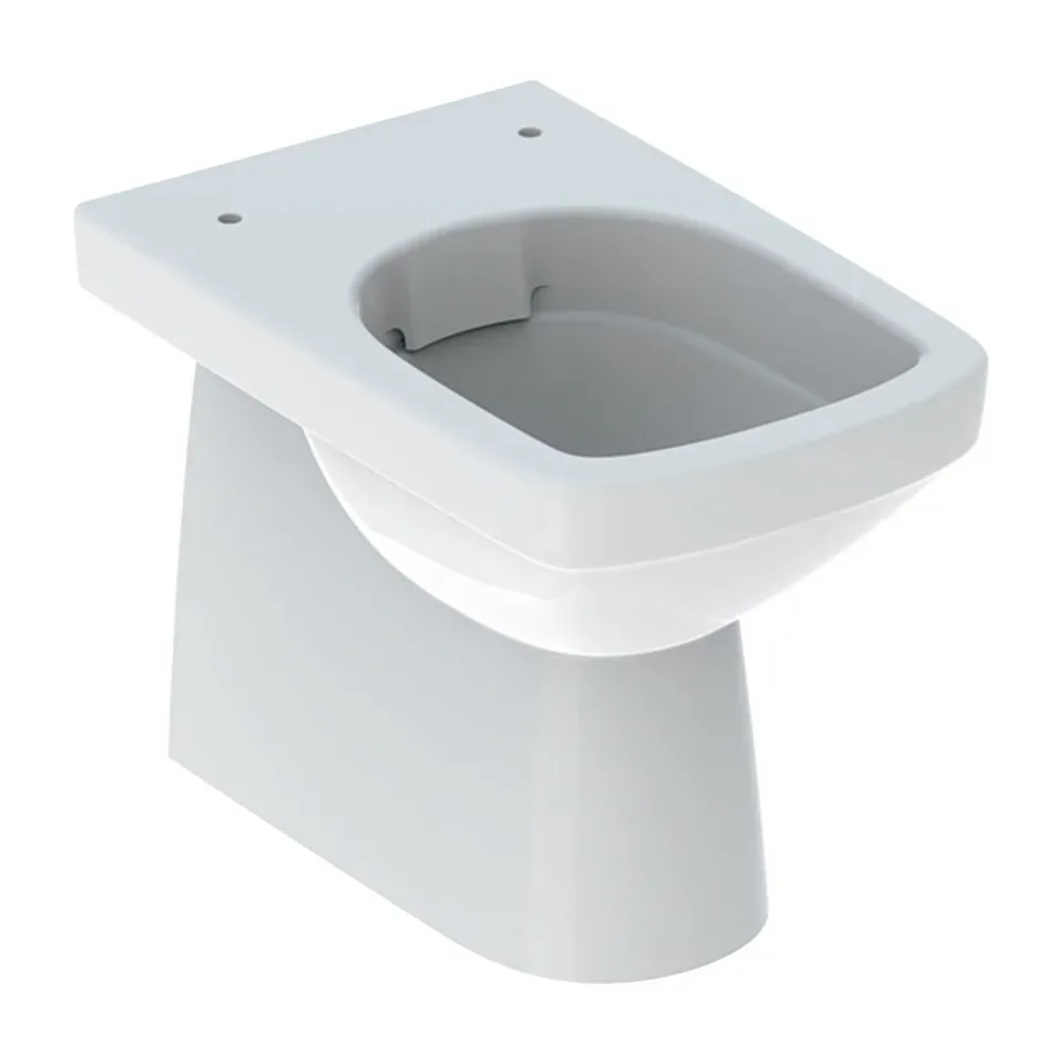 Wc šolja Geberit Selnova Square bela podna, rimfree, 53 cm