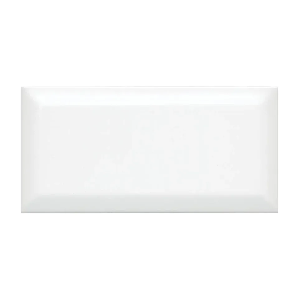 Zidna pločica Biselado bela 10x20 cm / mat, 1 m²
