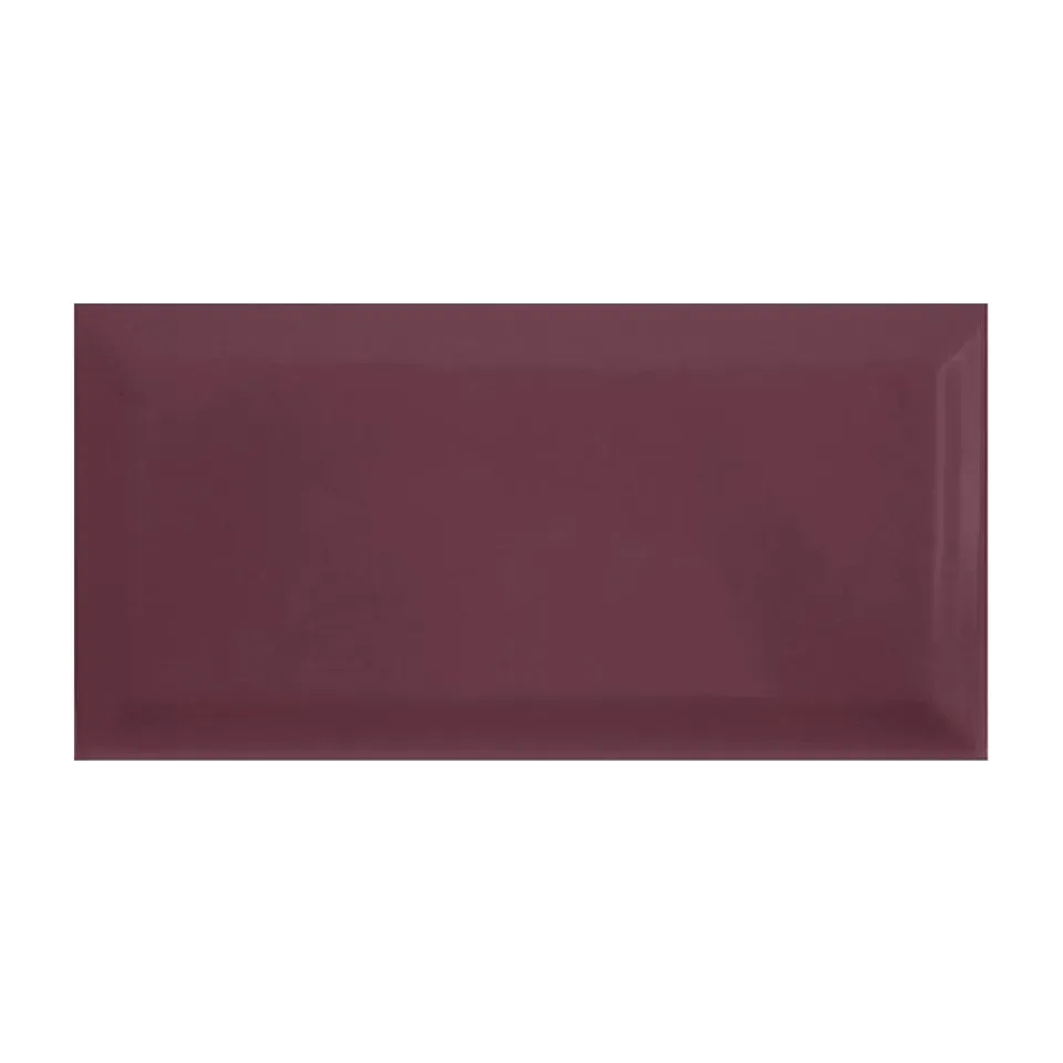 Zidna pločica Biselado bordo crvena 10x20, 1 m²