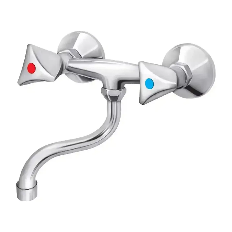 Zidna slavina za sudoperu Rosan Klasik hrom izliv 140 mm