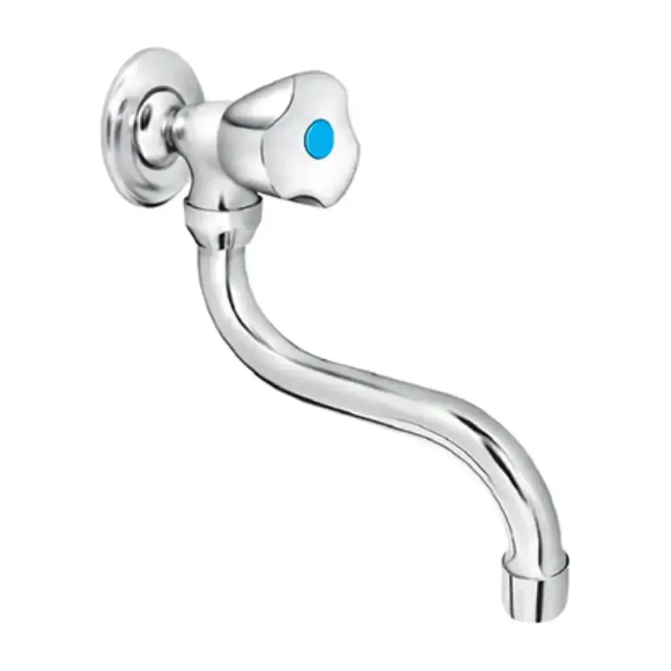 Zidni ventil Rosan Sanitary Keramic hrom donji izliv 140 mm